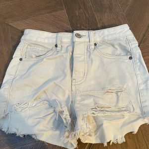 Cream shorts